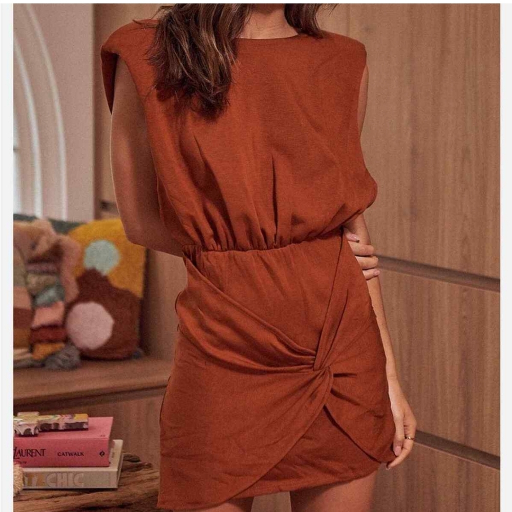 Free People Rust Mini Dress